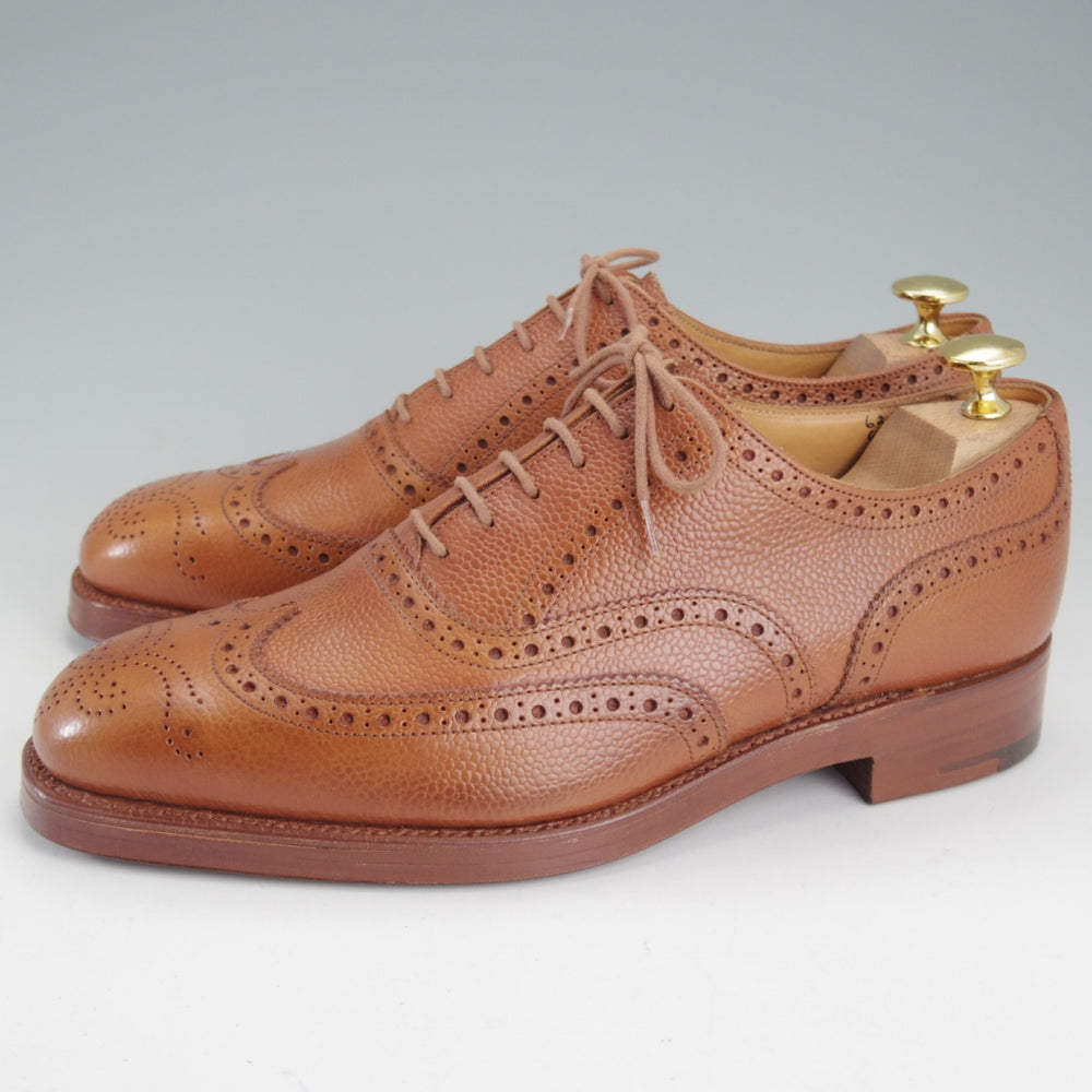 未使用★トリッカーズ SIZE 6.5【現行定価10万円以上★M6229/フルブローグ】グレインレザー/茶/Tricker's★p535