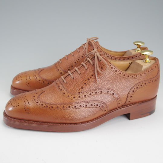 未使用★トリッカーズ SIZE 6.5【現行定価10万円以上★M6229/フルブローグ】グレインレザー/茶/Tricker's★p535