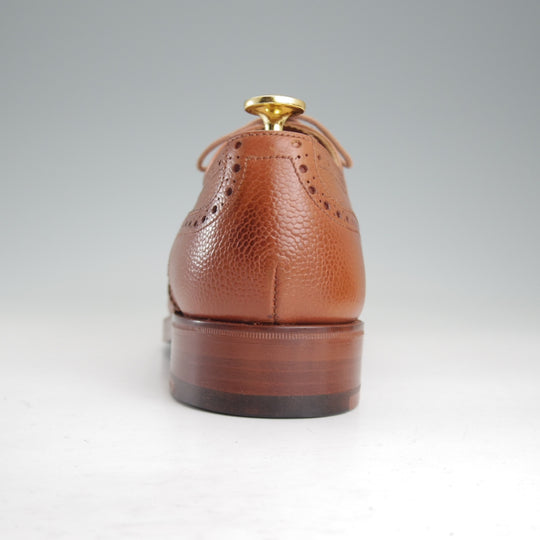 未使用★トリッカーズ SIZE 6.5【現行定価10万円以上★M6229/フルブローグ】グレインレザー/茶/Tricker's★p535