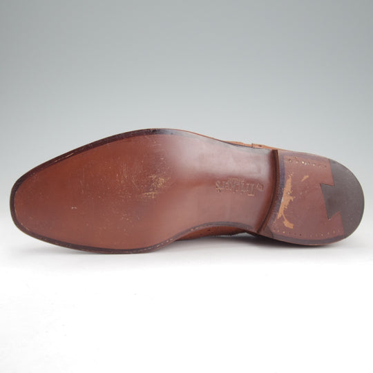 未使用★トリッカーズ SIZE 6.5【現行定価10万円以上★M6229/フルブローグ】グレインレザー/茶/Tricker's★p535