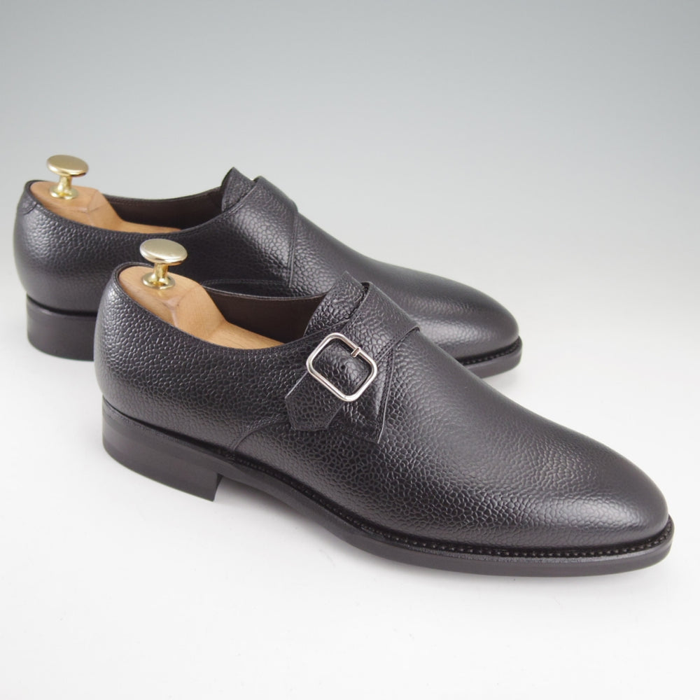 未使用★TLB Mallorca/ティーエルビー SIZE 6【貴重★MTO品/(上級)Artistaコレクション/196】モンクストラップ/グレインレザー/黒★p536