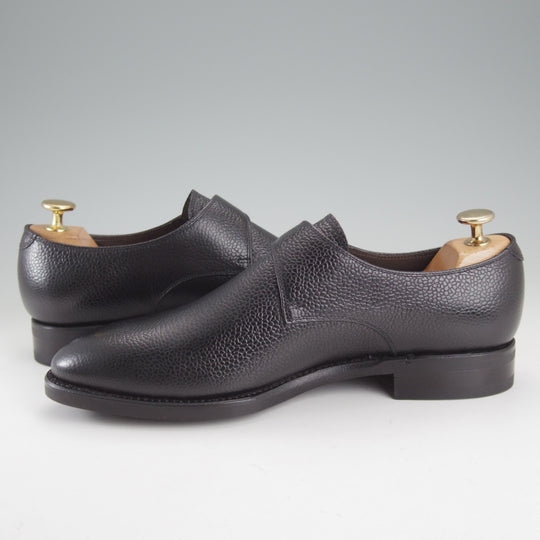 未使用★TLB Mallorca/ティーエルビー SIZE 6【貴重★MTO品/(上級)Artistaコレクション/196】モンクストラップ/グレインレザー/黒★p536