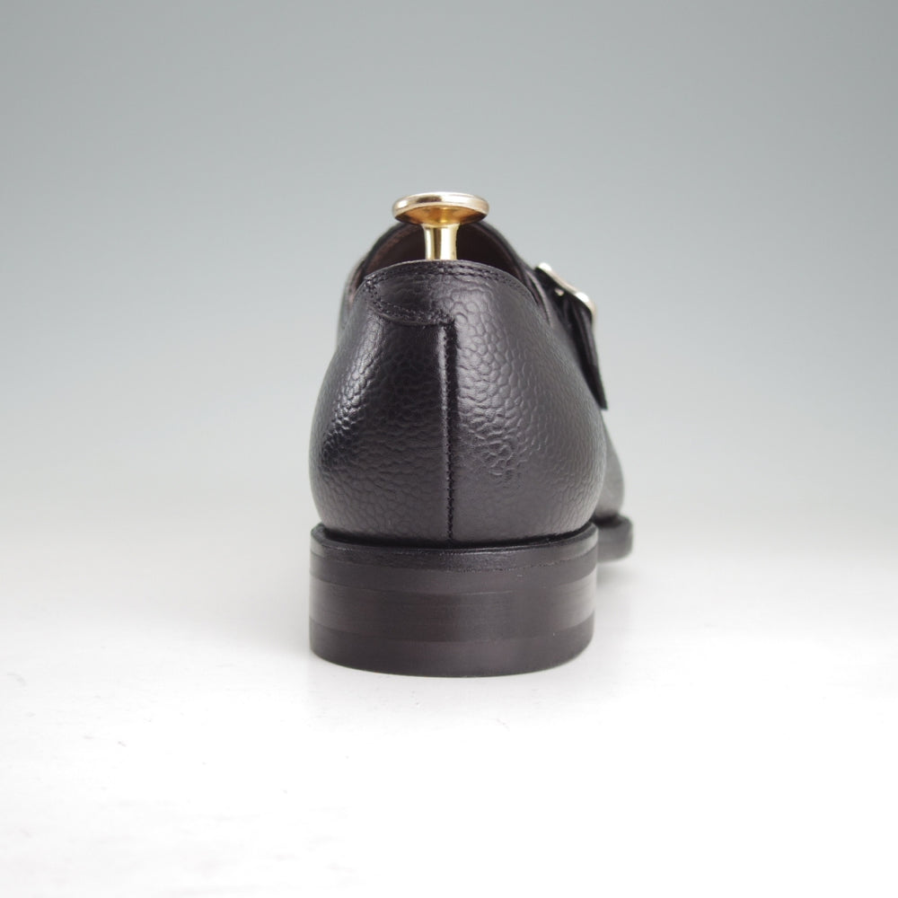 未使用★TLB Mallorca/ティーエルビー SIZE 6【貴重★MTO品/(上級)Artistaコレクション/196】モンクストラップ/グレインレザー/黒★p536