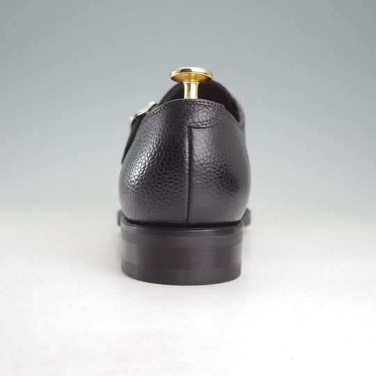 未使用★TLB Mallorca/ティーエルビー SIZE 6【貴重★MTO品/(上級)Artistaコレクション/196】モンクストラップ/グレインレザー/黒★p536