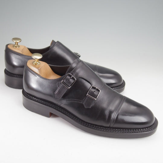 極美品★ジョンロブ 6.5E【定価￥251,900-★WILLIAM New Standard/ウィリアムNS】0015ラスト/ダブルモンク/カーフ/黒/JOHN LOBB★n387