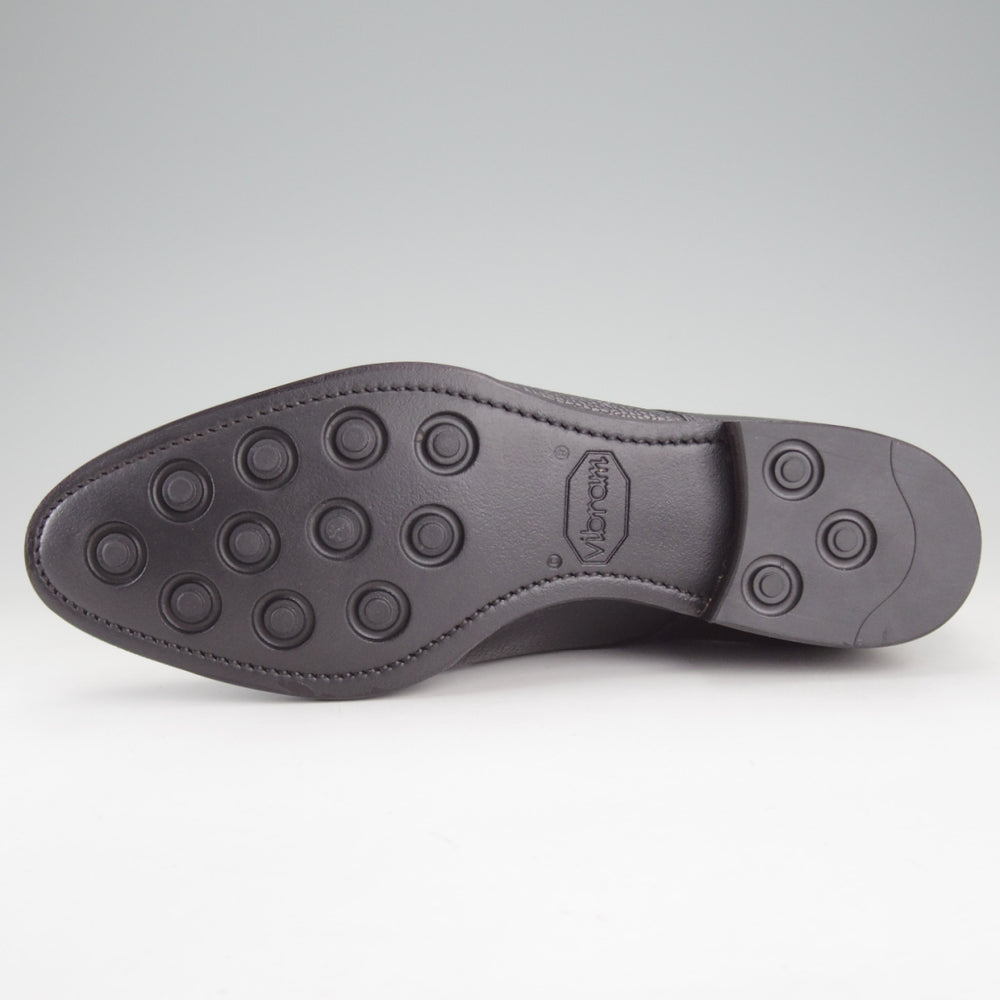 未使用★TLB Mallorca/ティーエルビー SIZE 6【貴重★MTO品/(上級)Artistaコレクション/196】モンクストラップ/グレインレザー/黒★p536