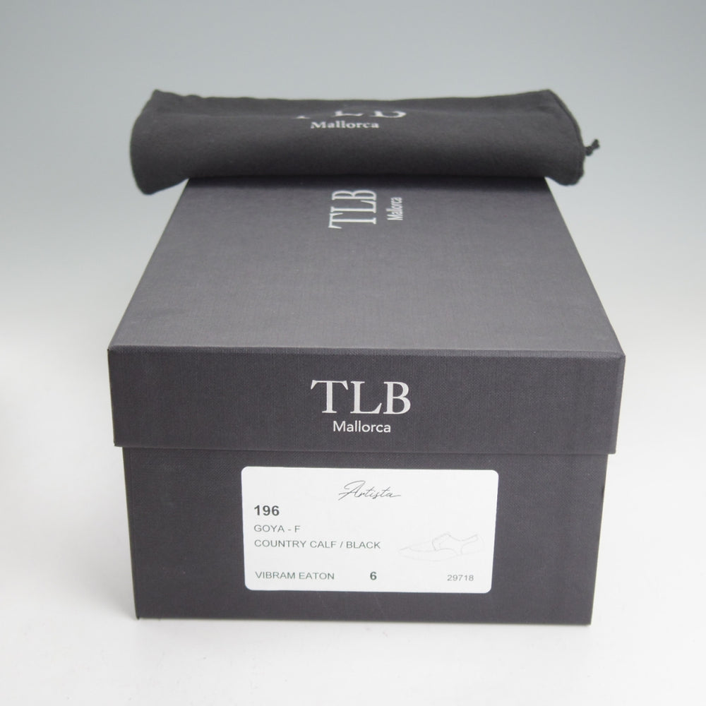 未使用★TLB Mallorca/ティーエルビー SIZE 6【貴重★MTO品/(上級)Artistaコレクション/196】モンクストラップ/グレインレザー/黒★p536