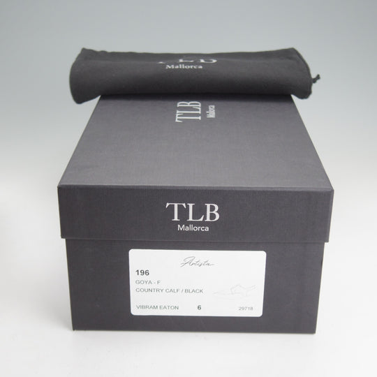 未使用★TLB Mallorca/ティーエルビー SIZE 6【貴重★MTO品/(上級)Artistaコレクション/196】モンクストラップ/グレインレザー/黒★p536