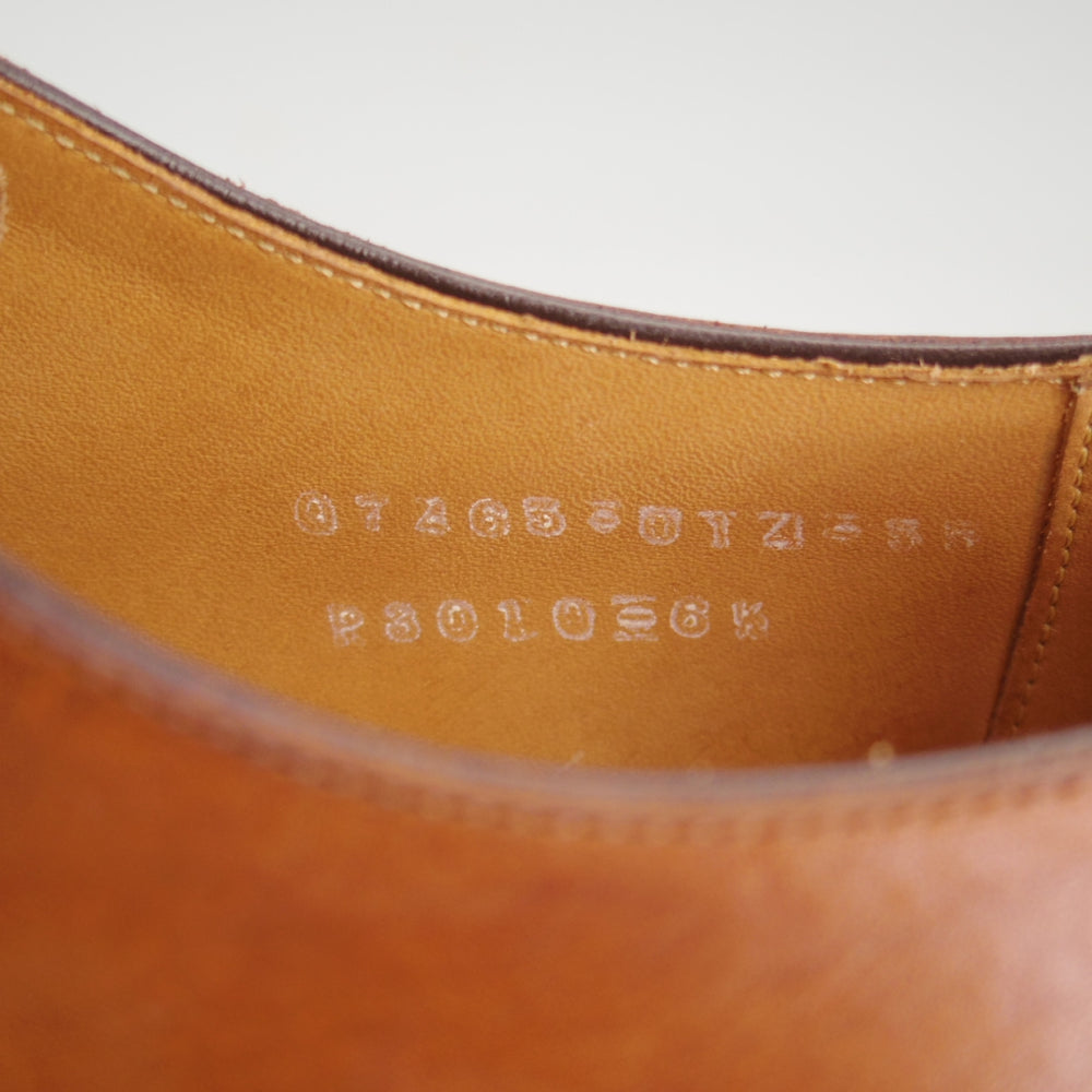 極美品★三陽山長 SIZE 6.5【定価￥94,600-★勇也/R3010ラスト】パンチドキャップトゥ/カーフ/茶/メンズ/YUYA/Sanyo Yamacho★o948