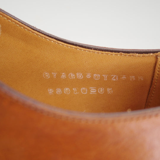 極美品★三陽山長 SIZE 6.5【定価￥94,600-★勇也/R3010ラスト】パンチドキャップトゥ/カーフ/茶/メンズ/YUYA/Sanyo Yamacho★o948