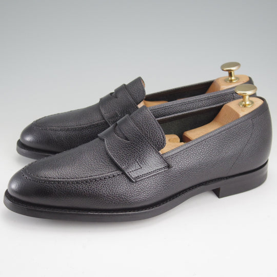 極美品★クロケット&ジョーンズ 6E【現行定価10万円以上★ユナイテッドアローズ別注/ROSEDALE】330ラスト/コインローファー/黒★n879