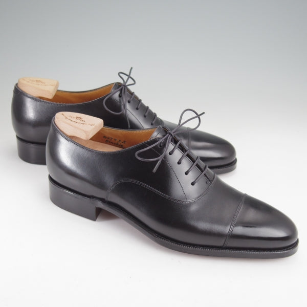 未使用★(浅草)ギルド・オブ・クラフツ SIZE 7(S)【定価￥115,500-★Blackie/(英国製)純正ツリー付】ストレートチップ/黒/カーフ★n389