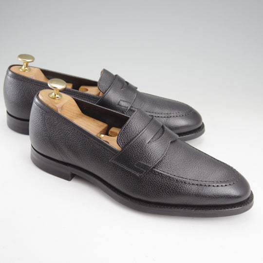 極美品★クロケット&ジョーンズ 6E【現行定価10万円以上★ユナイテッドアローズ別注/ROSEDALE】330ラスト/コインローファー/黒★n879