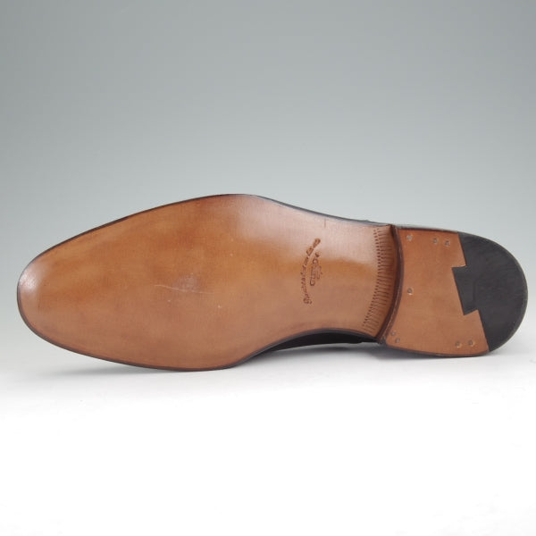 未使用★(浅草)ギルド・オブ・クラフツ SIZE 7(S)【定価￥115,500-★Blackie/(英国製)純正ツリー付】ストレートチップ/黒/カーフ★n389