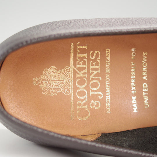 極美品★クロケット&ジョーンズ 6E【現行定価10万円以上★ユナイテッドアローズ別注/ROSEDALE】330ラスト/コインローファー/黒★n879