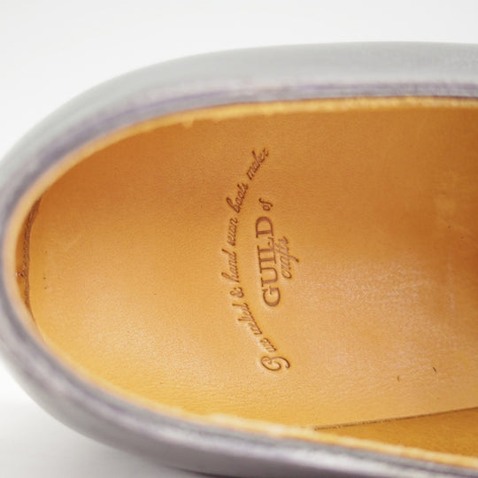 未使用★(浅草)ギルド・オブ・クラフツ SIZE 7(S)【定価￥115,500-★Blackie/(英国製)純正ツリー付】ストレートチップ/黒/カーフ★n389