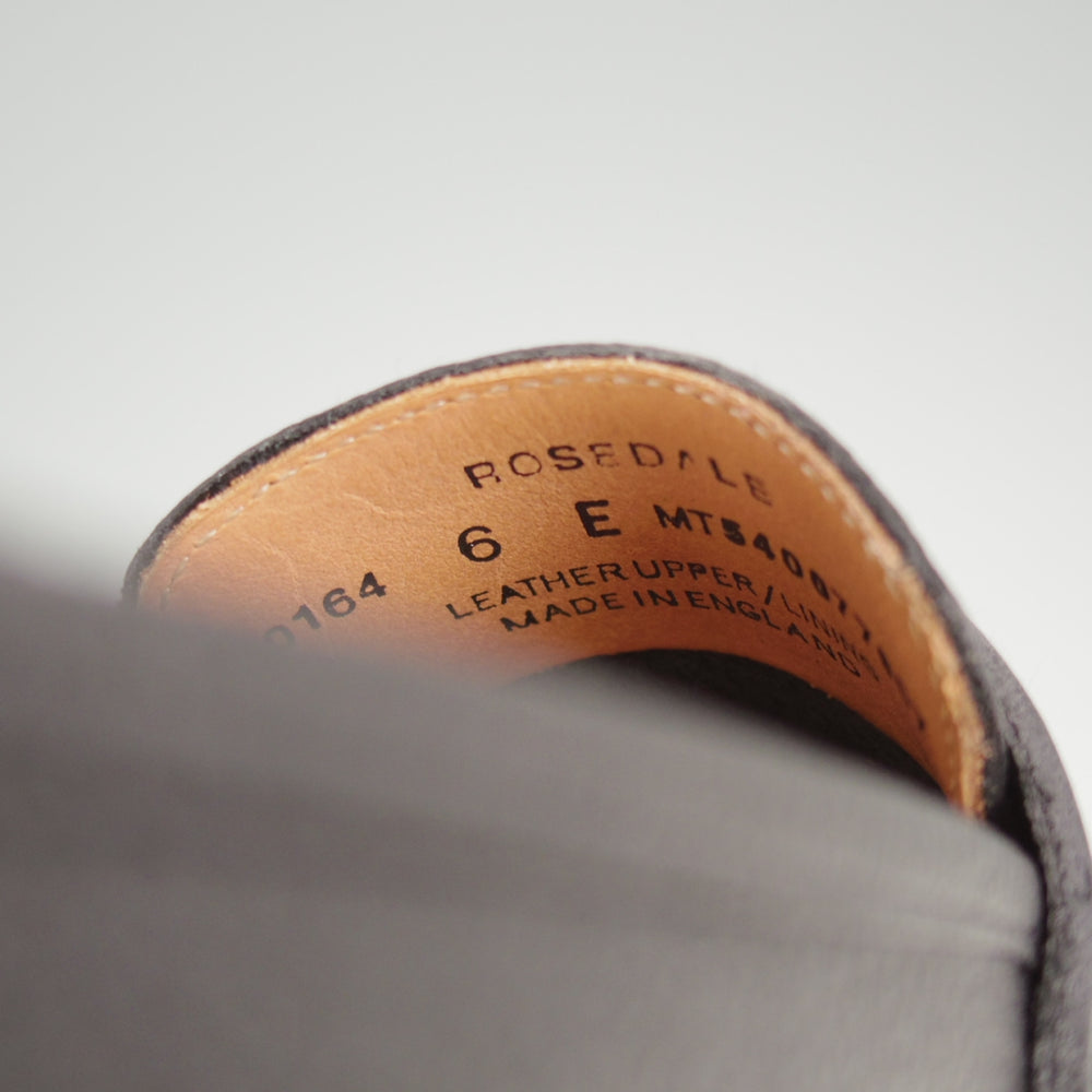 極美品★クロケット&ジョーンズ 6E【現行定価10万円以上★ユナイテッドアローズ別注/ROSEDALE】330ラスト/コインローファー/黒★n879