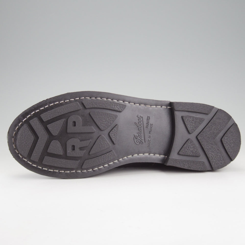 極美品★パラブーツ SIZE 7.5【定価￥110,000-★シャンボード/CHAMBORD】Uチップ/TEXソール/リスレザー/NOIR/黒/メンズ/Paraboot★p539