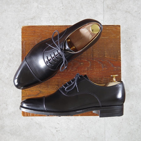 極美品★ユニオンロイヤル SIZE 5.5【ダイナイトソール仕様★トレーディングポスト別注/ストレートチップ】カーフ/黒/UNION ROYAL★n398
