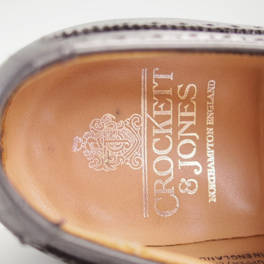 美品★クロケット&ジョーンズ 7.5E【定価￥132,000-★WESTGATE2/ウェストゲート2】379ラスト/フルブローグ/黒/Crockett&Jones★n880