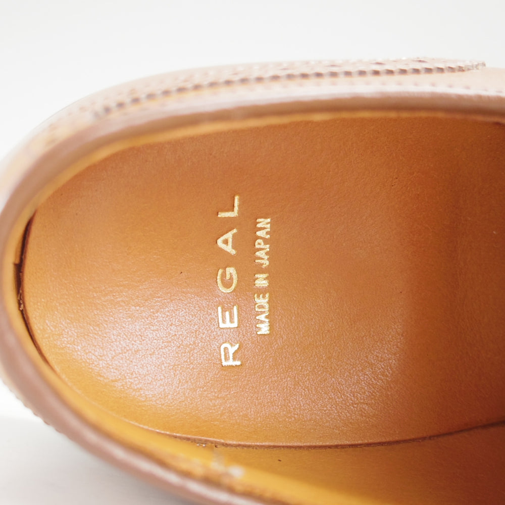 極上★リーガル SIZE 25【定価￥52,800-★キルト付属/(姫路)山陽レザー×栃木レザーのアウトソール】10EL/フルブローグ/REGAL★n881
