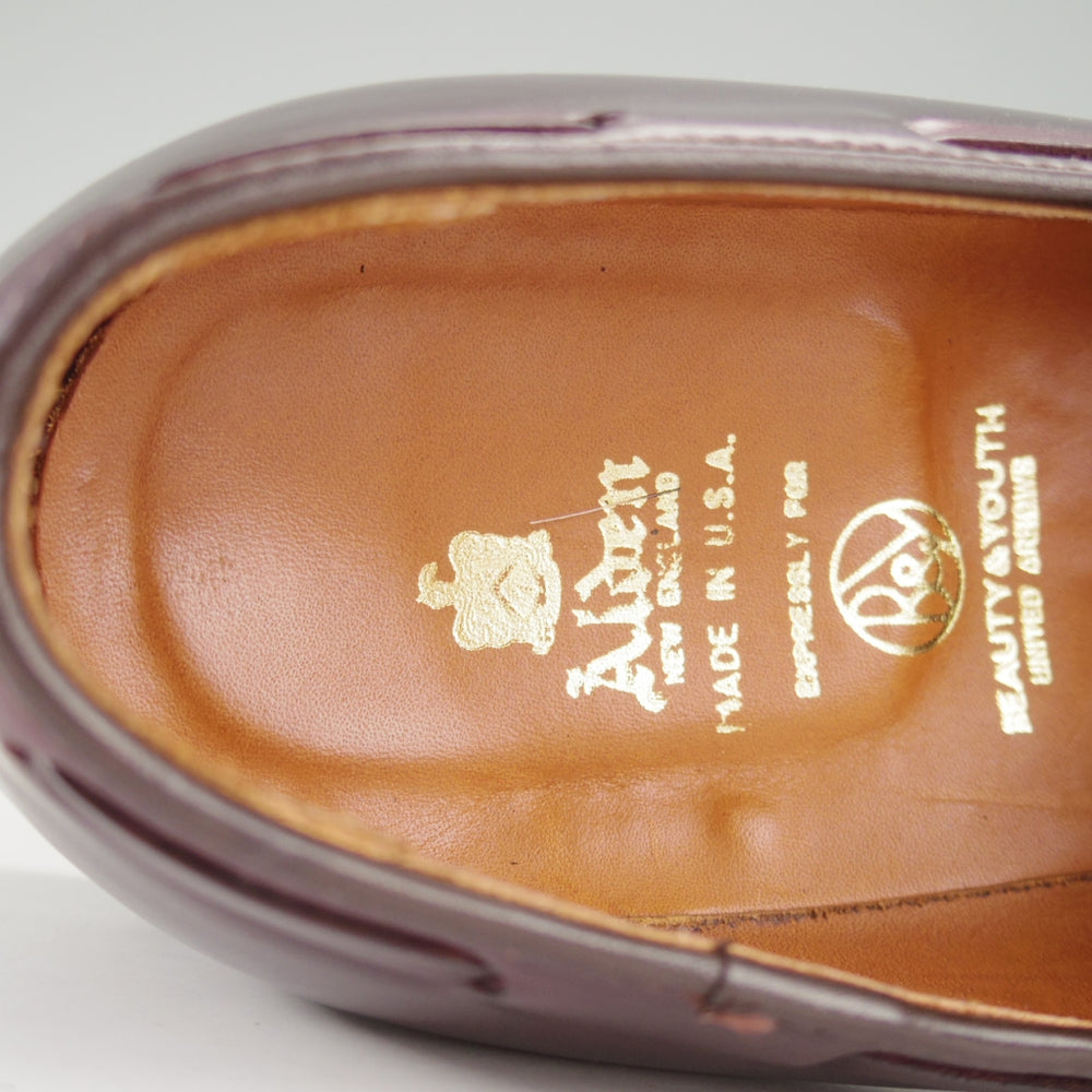 極上★オールデン 8D【現行定価20万円以上★コードバン仕様/ユナイテッドアローズB&Y別注】3770/タッセルローファー/赤茶/ALDEN★o406