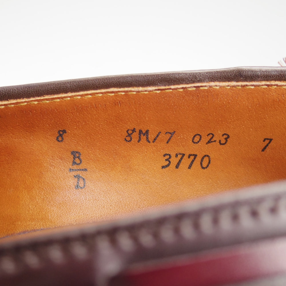 極上★オールデン 8D【現行定価20万円以上★コードバン仕様/ユナイテッドアローズB&Y別注】3770/タッセルローファー/赤茶/ALDEN★o406