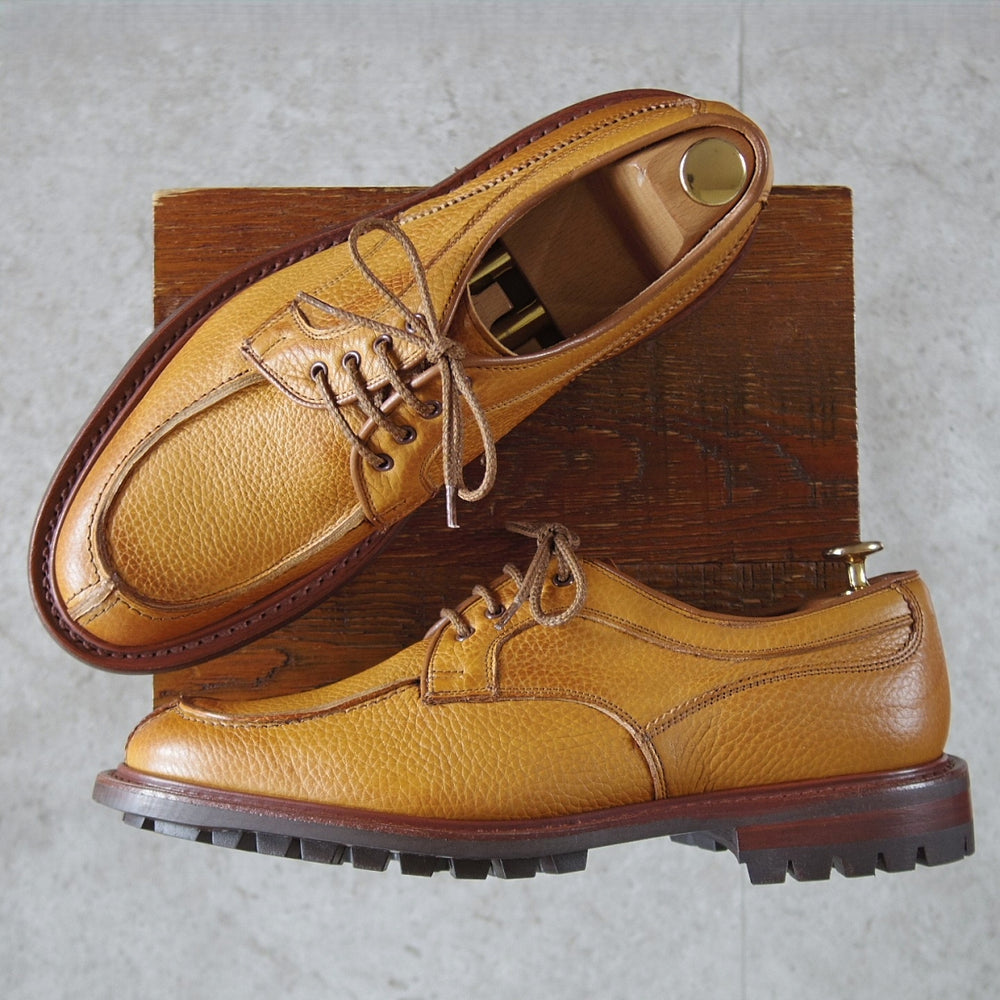 未使用★トリッカーズ SIZE 8【現行定価13万円以上★コマンドソール仕様/REX】M7785/Uチップ/シボ革/ACORN/薄茶/メンズTricker's★p556