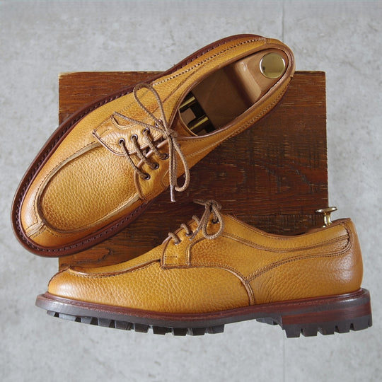 未使用★トリッカーズ SIZE 8【現行定価13万円以上★コマンドソール仕様/REX】M7785/Uチップ/シボ革/ACORN/薄茶/メンズTricker's★p556