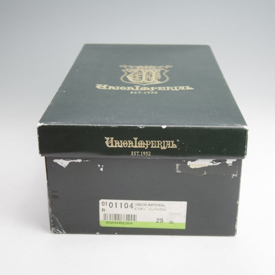 未使用★ユニオンインペリアル SIZE 7【ハンドソーンウェルテッド製法★サイドレース/U1104】カーフ/茶/メンズ/Union Imperial★m868