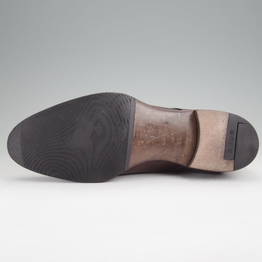 極上★三陽山長 SIZE 7【定価￥104,500-★源四郎/ダブルモンク/R2010ラスト】カーフ/濃茶/メンズ/Sanyo Yamacho★n393