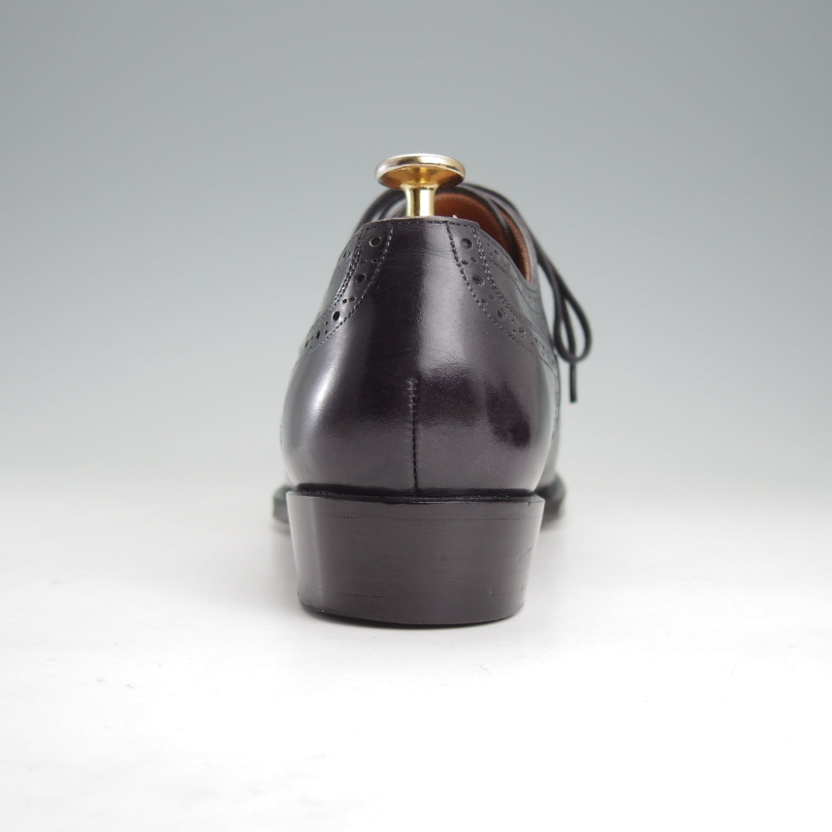 【美品】シェットランドフォックス　クォーターブローグ　黒　6 美品☆シェットランドフォックス SIZE 7【キルト付き☆ナイツ