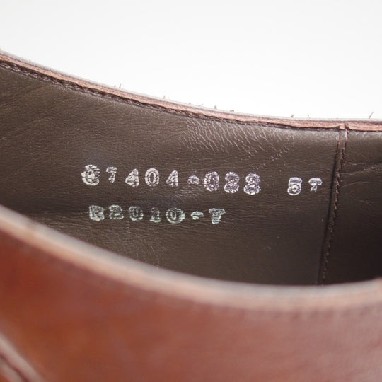 極上★三陽山長 SIZE 7【定価￥104,500-★源四郎/ダブルモンク/R2010ラスト】カーフ/濃茶/メンズ/Sanyo Yamacho★n393
