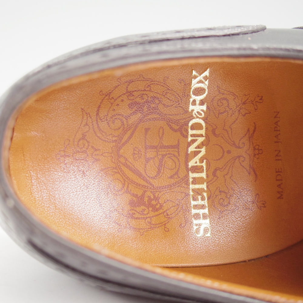 美品★シェットランドフォックス SIZE 7【合計定価￥102,300-★純正シューツリー付/ケンジントン2】012F/黒/SHETLANDFOX★n883