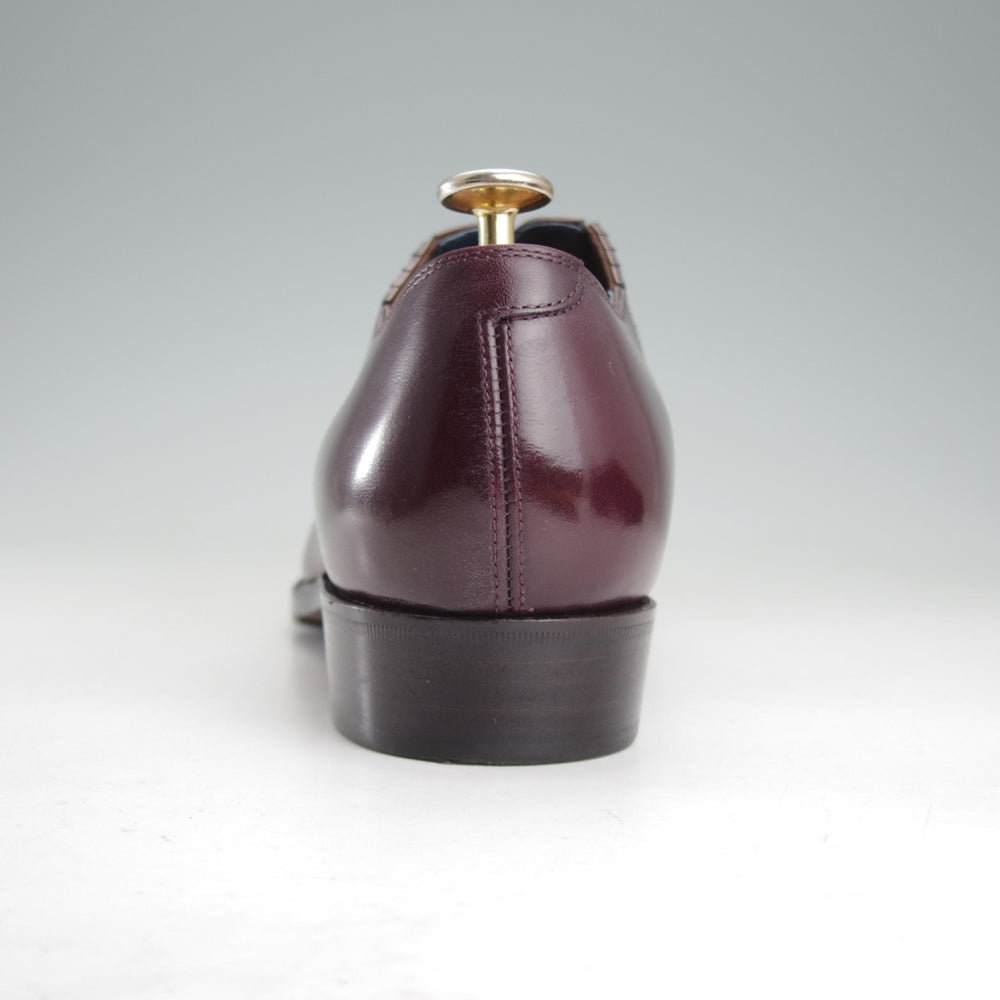 極美品★(浅草)RENDO/レンド SIZE 7【オーダー価格￥126,500-★(仏)アノネイ社のボカルーカーフ/7703】サイドエラスティック/赤茶★o409