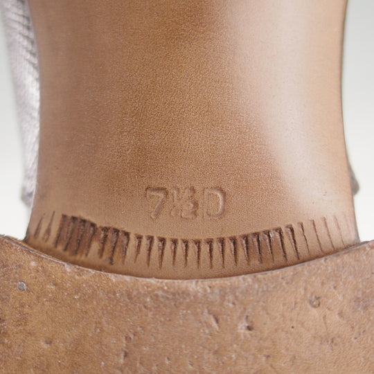 極美品★三陽山長 7.5D【注文価格12万円程度★ユタカーフ仕様/十志郎/R2010ラスト】サイドエラスティック/濃茶/メンズ★o410