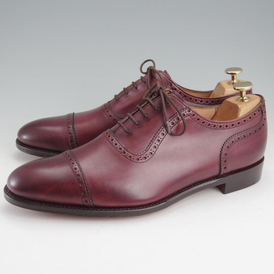 未使用★(英)チーニー 8.5F【定価￥78,100-★FENCHURCH/フェンチャーチ】11028ラスト/クォーターブローグ/ベガノカーフ/赤茶/CHEANEY★n885