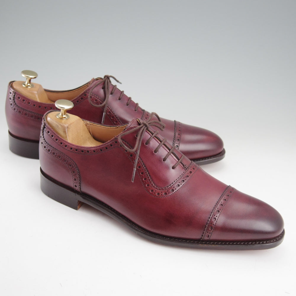 未使用★(英)チーニー 8.5F【定価￥78,100-★FENCHURCH/フェンチャーチ】11028ラスト/クォーターブローグ/ベガノカーフ/赤茶/CHEANEY★n885