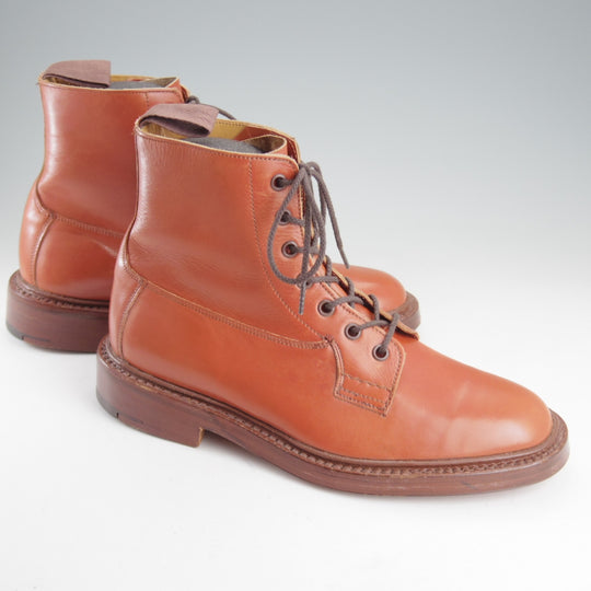 ほぼ未使用★トリッカーズ SIZE 7.5【現行定価14万円以上★ス―パーブーツ/BURFORD同系モデル】M9047/カーフ/茶/メンズ/Tricker's★p550