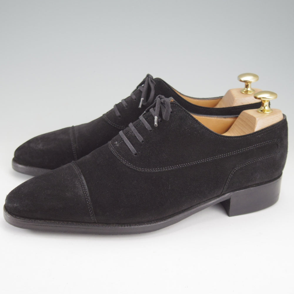 極上★ジョンロブ 5.5E【現行定価30万円以上★純正シューツリー付き/プレステージライン/STAFFORD】ストレートチップ/黒/JOHN LOBB★o412