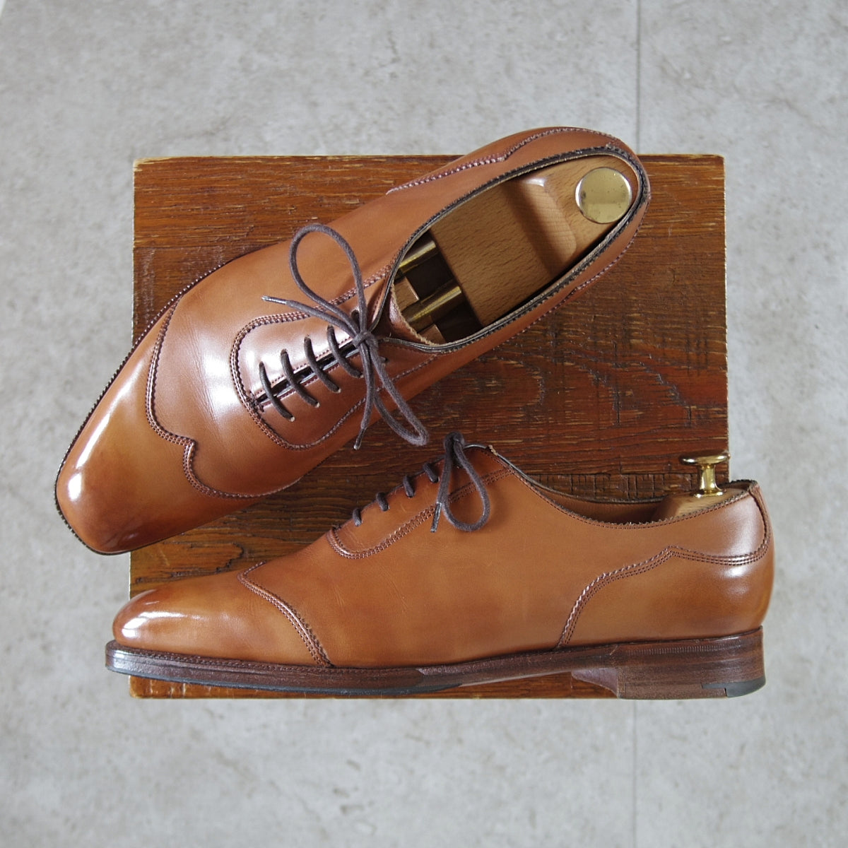 エドワードグリーン SAXMUNDHAM ショートウイング 薄茶 888ラスト 6.5E