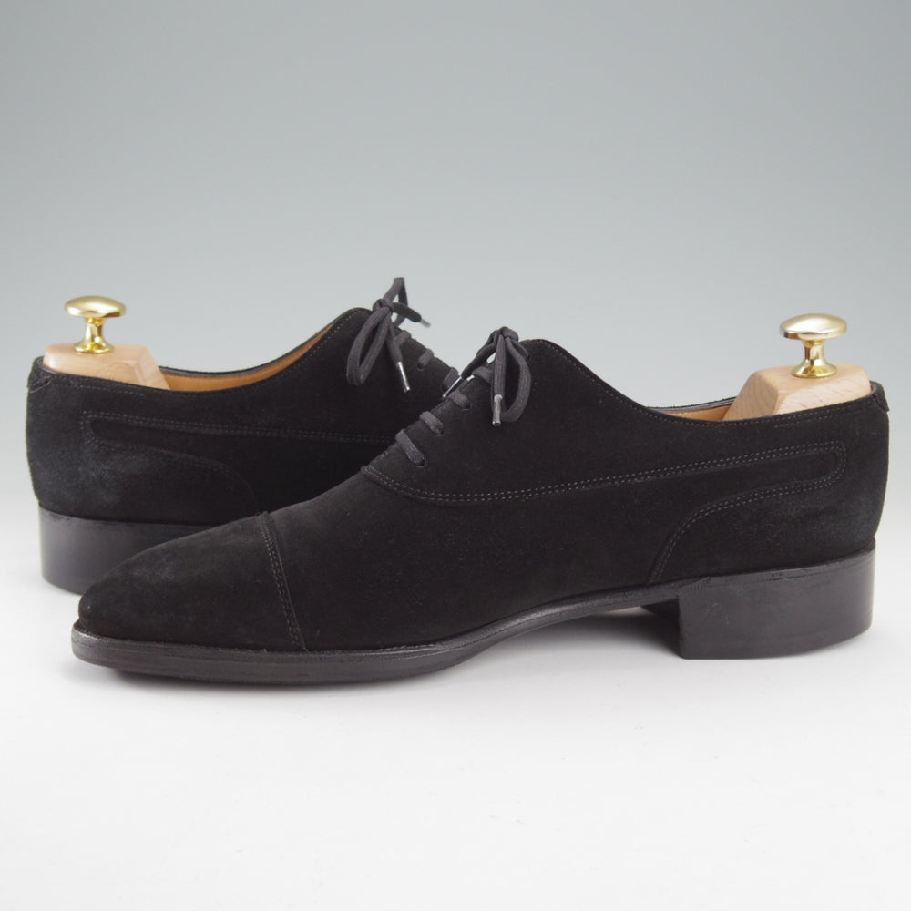 極上★ジョンロブ 5.5E【現行定価30万円以上★純正シューツリー付き/プレステージライン/STAFFORD】ストレートチップ/黒/JOHN LOBB★o412