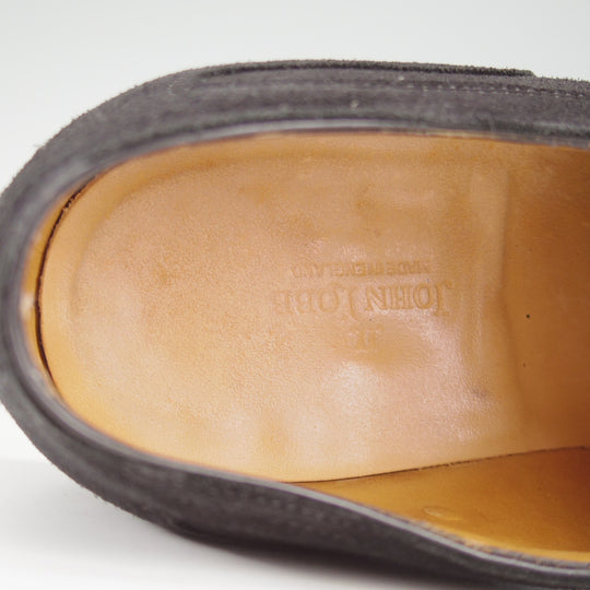 極上★ジョンロブ 5.5E【現行定価30万円以上★純正シューツリー付き/プレステージライン/STAFFORD】ストレートチップ/黒/JOHN LOBB★o412