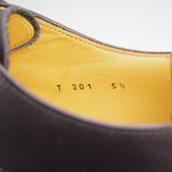 極美品★ユニオンロイヤル SIZE 5.5【ダイナイトソール仕様★トレーディングポスト別注/ストレートチップ】カーフ/黒/UNION ROYAL★n398