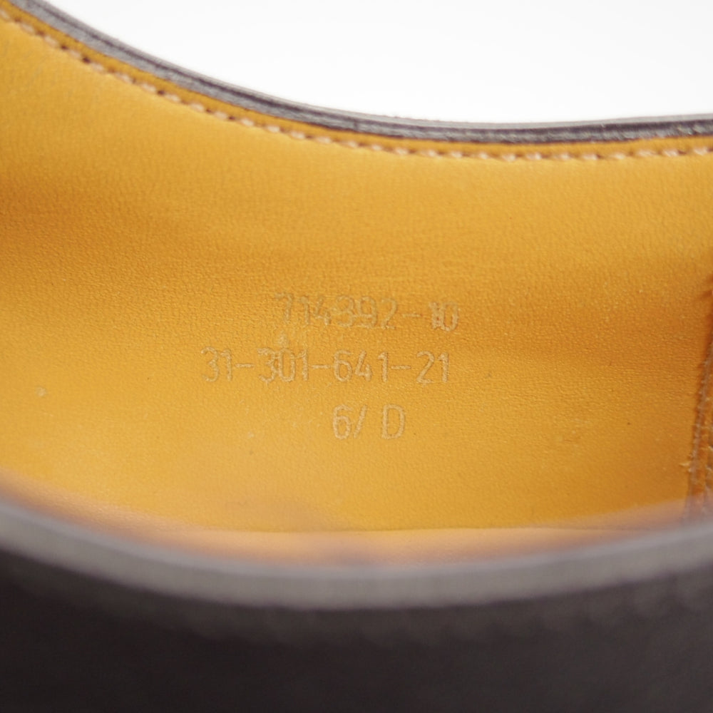 ★J.M.ウエストン 6.5D【現行定価￥209,000-★ロシアンカーフ仕様/ゴルフ/GOLF】641/31ラスト/Uチップ/黒/Weston/ウェストン★n888