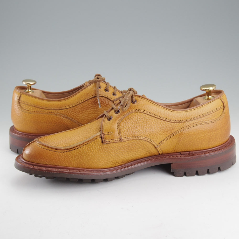 未使用★トリッカーズ SIZE 8【現行定価13万円以上★コマンドソール仕様/REX】M7785/Uチップ/シボ革/ACORN/薄茶/メンズTricker's★p556