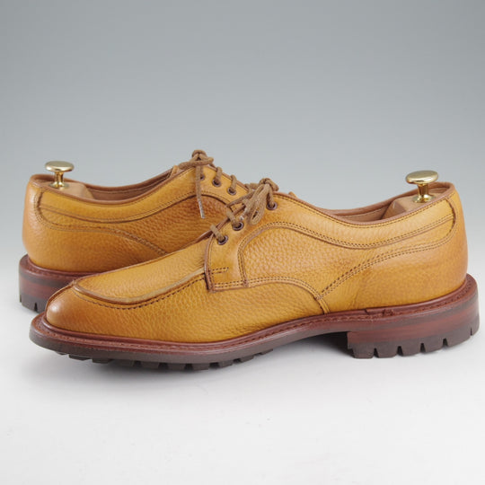 未使用★トリッカーズ SIZE 8【現行定価13万円以上★コマンドソール仕様/REX】M7785/Uチップ/シボ革/ACORN/薄茶/メンズTricker's★p556