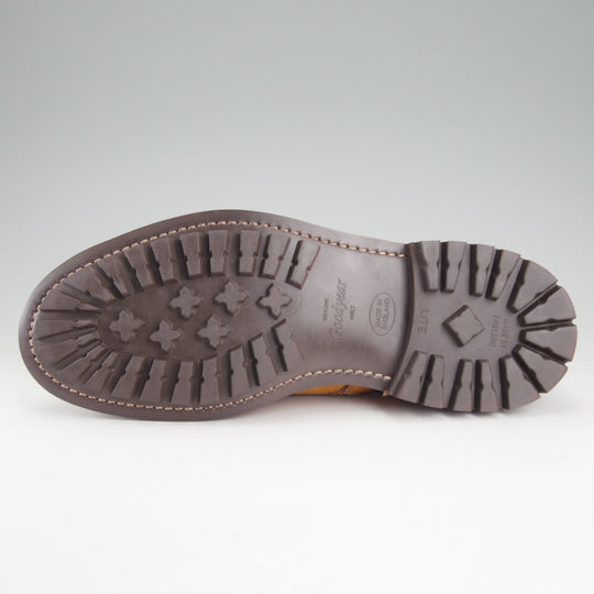 未使用★トリッカーズ SIZE 8【現行定価13万円以上★コマンドソール仕様/REX】M7785/Uチップ/シボ革/ACORN/薄茶/メンズTricker's★p556