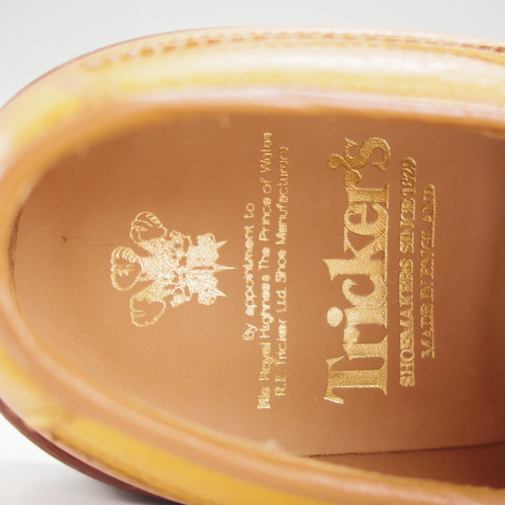 未使用★トリッカーズ SIZE 8【現行定価13万円以上★コマンドソール仕様/REX】M7785/Uチップ/シボ革/ACORN/薄茶/メンズTricker's★p556
