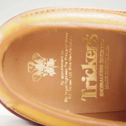 未使用★トリッカーズ SIZE 8【現行定価13万円以上★コマンドソール仕様/REX】M7785/Uチップ/シボ革/ACORN/薄茶/メンズTricker's★p556